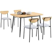 SoBuy OGT52-N spisebordssæt med 5 dele