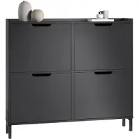 SoBuy Skoskab FSR100-SCH – 100x90x19 cm