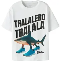 Name it Shirts 'NKMARMI BRAINR' lyseblå / smaragd / sort / hvid