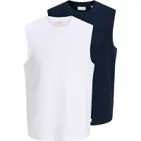 Jack & Jones Bluser & t-shirts 'JORHYERES' marin / hvid