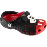 Crocs Træsko 'Mickey Mouse' brandrød / sort / hvid