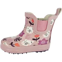 Beck Gummistøvler lavendel / mørkeorange / gammelrosa / mørk pink