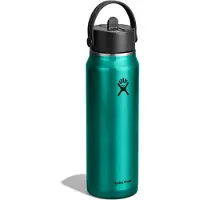 Hydroflask - Termoflaske - 32 Oz Lightweight Wide Flex Straw Cap Emerald Green til Unisex - Grøn