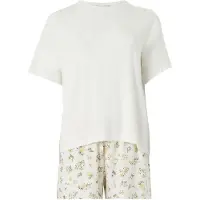 Hunkemoller Shorty 'Daisy' elfenben / gul / oliven / sort