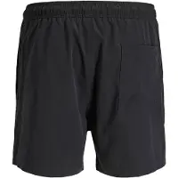 Jack & Jones Badeshorts 'JPSTMaui Tropic' pastelblå / sort