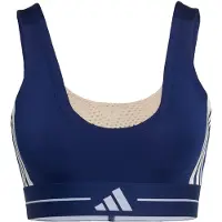 Adidas Sports-BH 'Hyperglam' ecru / mørkeblå / hvid