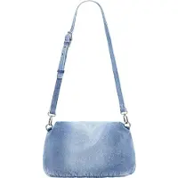 Desigual Håndtaske 'Half Logo Denim' blå
