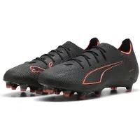 Puma ULTRA 6 PRO FG Football Boots Unisex, Shoes, Black/Red, 42.5