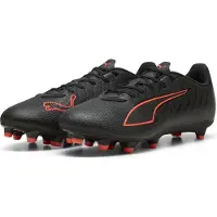 Puma ULTRA 6 PLAY FG/AG Football Boots Unisex, Shoes, Black/Red, 42