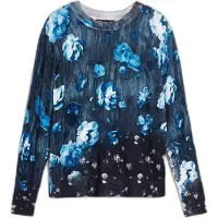 Desigual Pullover blå / sort / hvid