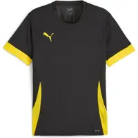 Puma Trænings T-Shirt teamGOAL - Sort/Gul, størrelse X-Large