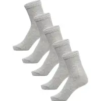 Hummel Strømper - hmlMake My Day - 5-pak - Gråmeleret m. Logo - - 37/40 - Strømper