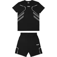 Lonsdale Joggingdragt 'Bewick' lysegrå / sort / hvid