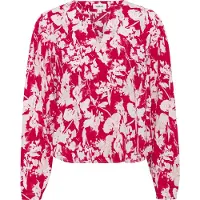 Soaked in luxury Bluse 'Oline' rød / hvid