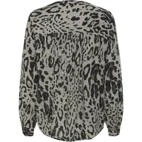 Kaffe Bluse 'KAMilia' grå / sort / hvid
