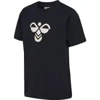 Hummel T-Shirt - hmlJR Reg Tukas - Sort m. Logo - - 7-8 år (122-128) - T-Shirt