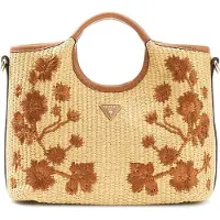 GUESS Guesstil kvinder. HWWF9743760 Kirsten mini-satchel-taske i beige (OSFA), Casual, Polypropylen
