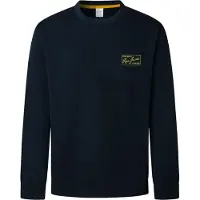 Pepe Jeans Pepe Jeanstil mænd. PM5800139 Sweatshirt Soren navy (L), Casual, Bomuld, Blå