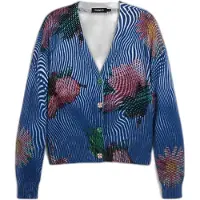 Desigual Cardigan navy / mørkegrøn / mørk pink