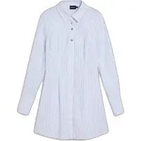 Desigual Bluse blå / lysebrun / sort / hvid