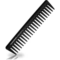 Charlemagne Men's Styling Comb | Shatternsikre premium carbon comb til h?r og sk?g | 19 cm grove t?nder | Antistatisk styling h?rkam groft h?r |