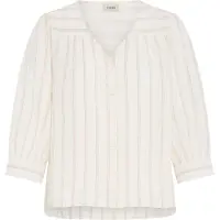 Fransa Bluse 'Fradi Sh 1' lysebeige / mørkebeige