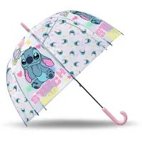 Kids Euroswan Stitch gennemsigtig paraply ST00152 97204