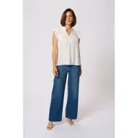 Kaffe Bluse 'Liany Via' hvid
