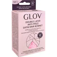 GLOV Hair Bonnet Double Layer Anti-Frizz Satin Hair Bonnet- Black Håndklæde 1 stk.