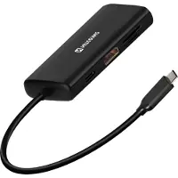 Swissten 8-i-1 USB-C hub aluminium 100W / HDMI 4K / LAN RJ45 / 2x USB-A / USB-C / SD / microSD