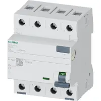 Siemens Fejlstrømsafbryder HPFI 40A, 4P, 30mA, Type A, 5SV3344-6