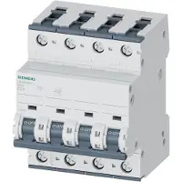 Siemens Automatsikring C 20A, 3P+N, 6kA, 5SY6620-7