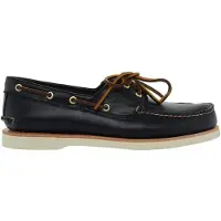 Timberland Timberlandtil mænd. TB0A2NUPEP81 Crafted bådjakke til mænd i sort (45 W), Læder, Fast, Blonder, Casual