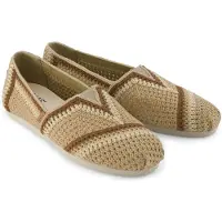 Toms Slipper 'ALPARGATA CLASSIC' creme / mørkebeige / brun