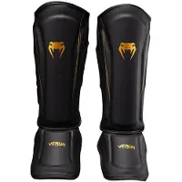 Venum Streamline Skinnebensbeskyttere Sort Guld