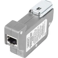 Digitus DN-95421 - PoE-strømstødsbeskytter (monterbar på DIN rail) - output-stikforbindelser: 1 - grå