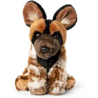 Living Nature Bamse - 24x16 cm - Afrikansk Vildhund - Brun/Sort - - OneSize - Bamse