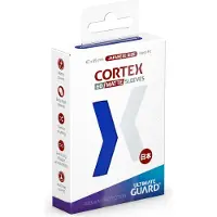 Ultimate Guard Cortex Yttre kort ärmar 60 japansk storlek TCG-ärmar 62 x 89mm blå bakmatt matt slut ingen PVC och syrofri hög tydlighet