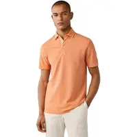 Hackett London Hackett Londontil mænd. HM5600201 Gmd-polo i orange piqué (M), Casual, Bomuld, Korte ærmer