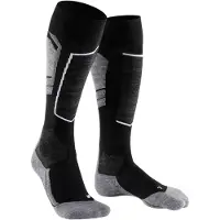 Falke - Skistrømper - SK4 Advanced M Black Mix til UnisexUld - Størrelse 44-45 - Sort