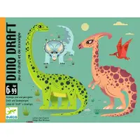 Djeco Kortspil - Dino Draft - - OneSize - Kortspil
