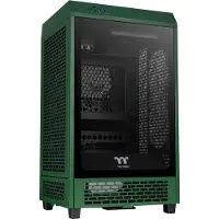 Thermaltake The Tower 200 - Mini-ITX - sidepanel med vindue (hærdet glas) - ingen strømforsyning (PS/2) - racing grøn - USB/Lyd
