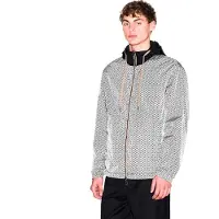 Armani Exchange A|X Armani Exchangetil mænd. XM001830AF18579M0245 Ultralet grå nylonjakke med iriserende effekt (XXL), Casual, Polyester