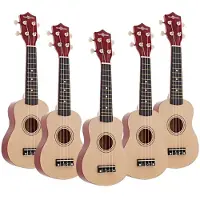 Gear4Music Ukulele fra Naturlig Pakke med 5