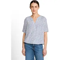 Tom Tailor Bluse mørkeblå / hvid