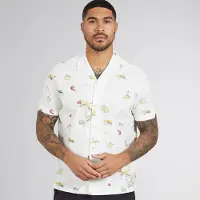 Ben Sherman Herreskortærmet Brighton til Amalfi skjorte Snow White
