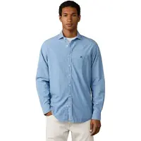 Hackett London Hackett Londontil mænd. HM3010769 Blå chambray-skjorte (S), Casual, Bomuld, Klassisk, Lange ærmer