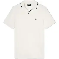 Armani Exchange A|X Armani Exchangetil mænd. XM002401AF10366U0009 Polo Breath hvid (XL), Casual, Bomuld, Korte ærmer
