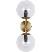 Light Prestige Kinkiet loftkinkiet guld DORADO LP-002/2W transparent glas