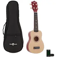 Gear4Music Ukulele Pakke fra Naturlig